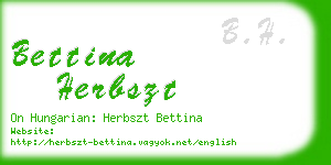 bettina herbszt business card